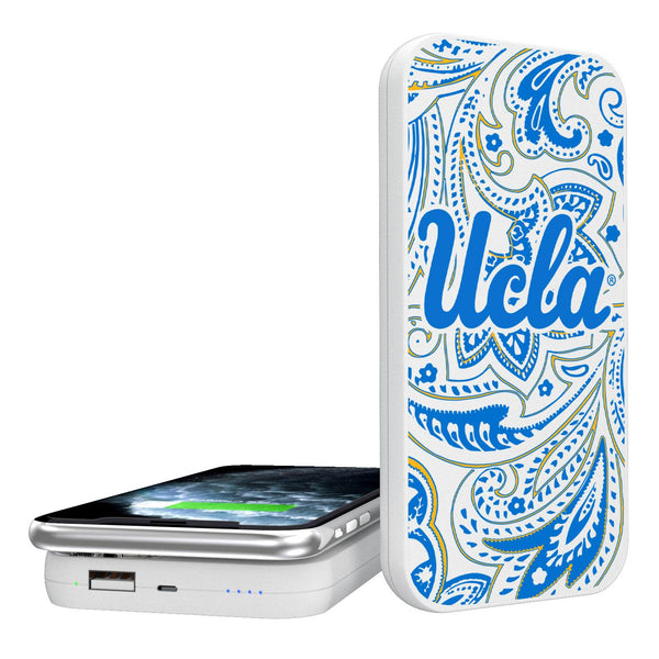 UCLA Bruins Paisley 5000mAh Portable Wireless Charger