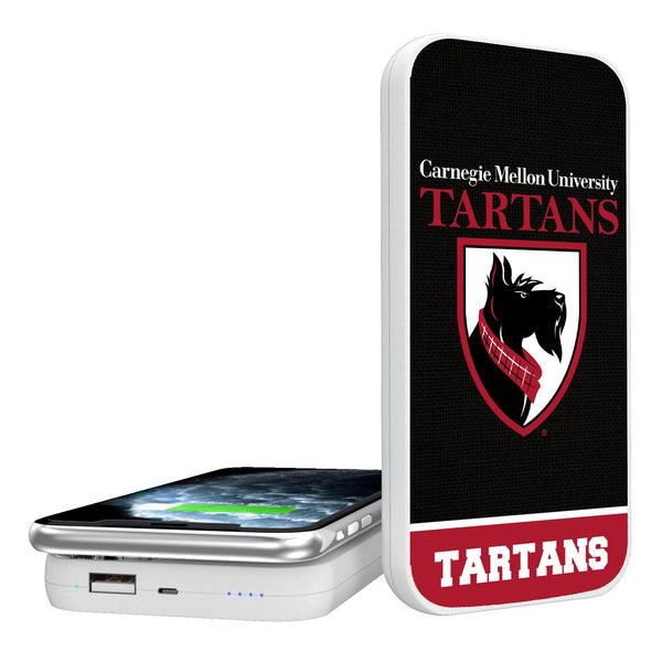Carnegie Mellon Tartans Endzone Solid 5000mAh Portable Wireless Charger