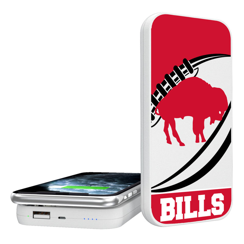 Buffalo Bills Passtime 5000mAh Portable Wireless Charger