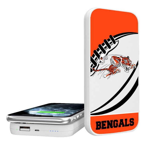 Cincinnati Bengals Passtime 5000mAh Portable Wireless Charger
