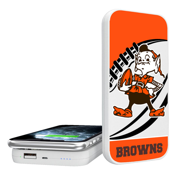 Cleveland Browns Passtime 5000mAh Portable Wireless Charger