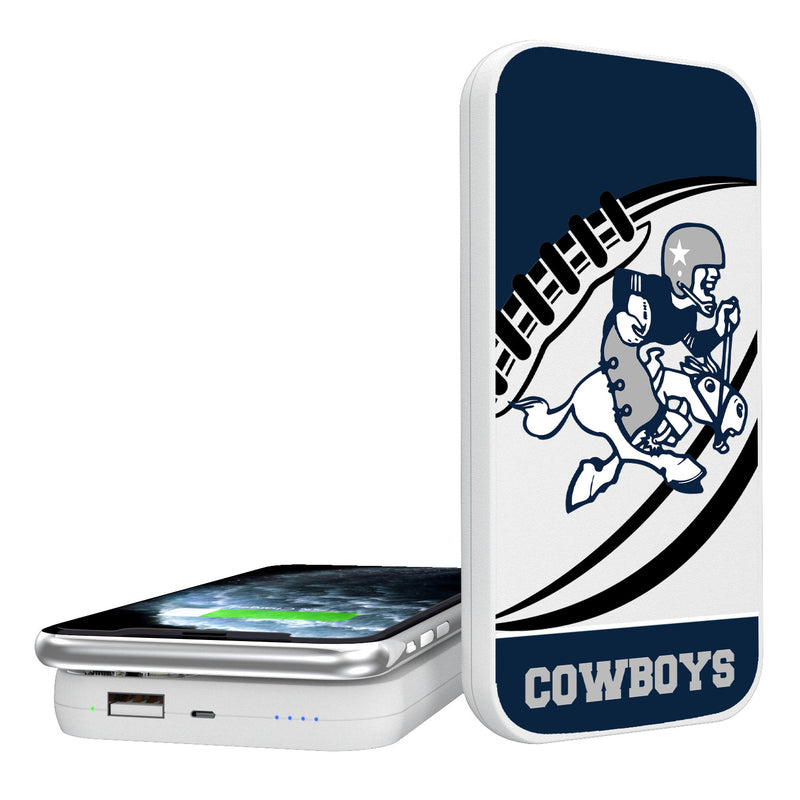 Dallas Cowboys 1966-1969 Historic Collection Passtime 5000mAh Portable Wireless Charger