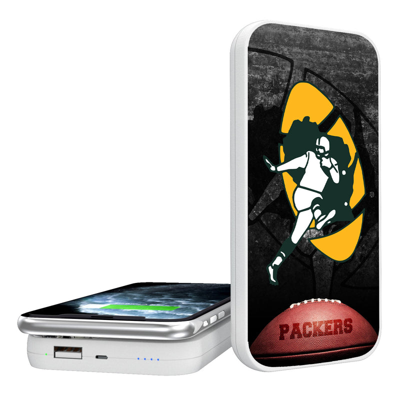Green Bay Packers Historic Collection Legendary 5000mAh Portable Wireless Charger