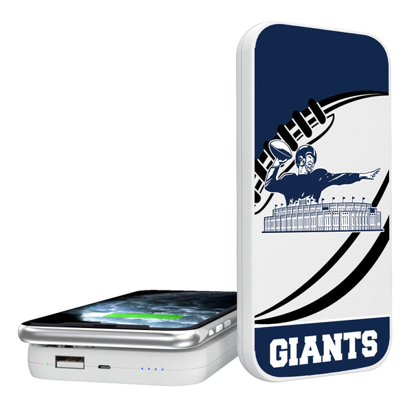 New York Giants 1960-1966 Historic Collection Passtime 5000mAh Portable Wireless Charger