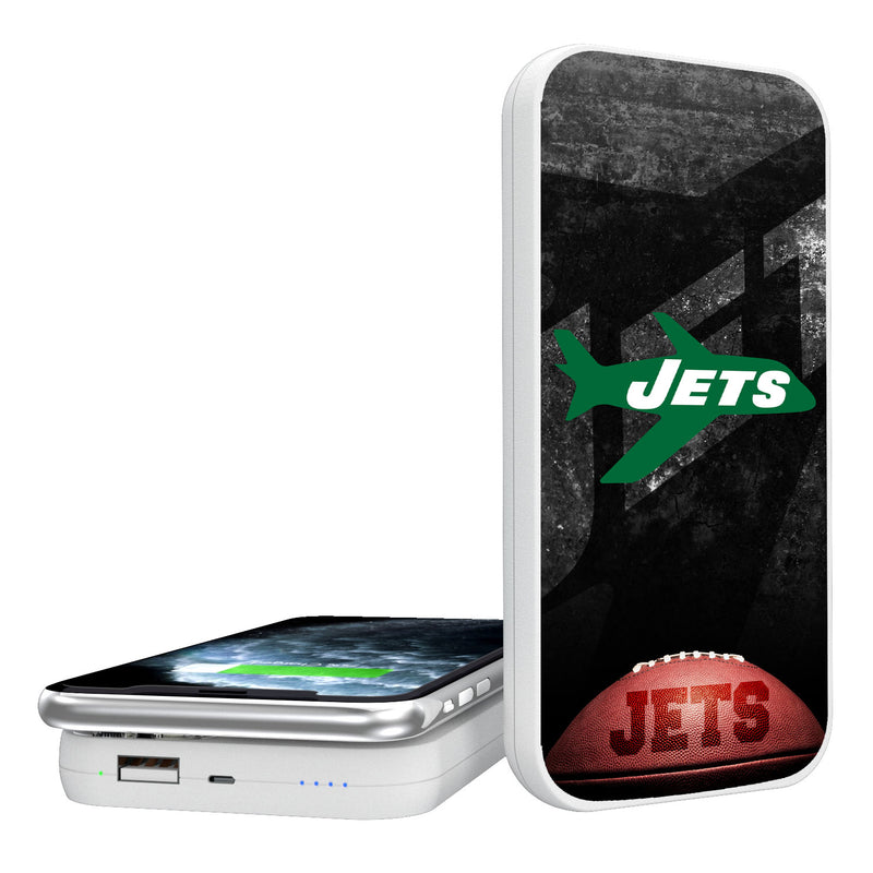 New York Jets 1963 Historic Collection Legendary 5000mAh Portable Wireless Charger