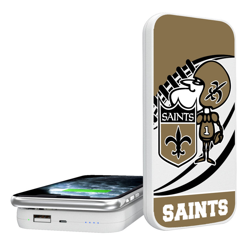 New Orleans Saints Passtime 5000mAh Portable Wireless Charger