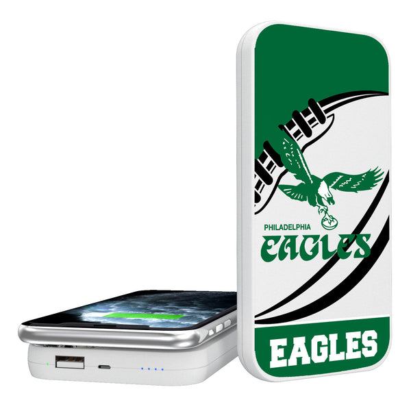 Philadelphia Eagles 1973-1995 Historic Collection Passtime 5000mAh Portable Wireless Charger