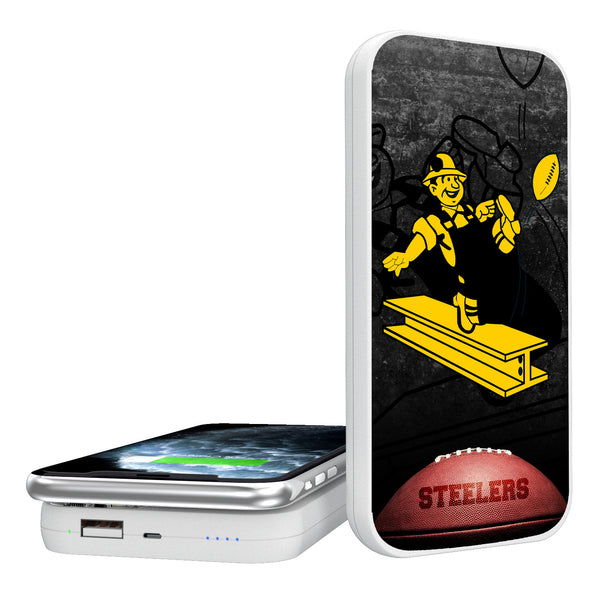 Pittsburgh Steelers 1961 Historic Collection Legendary 5000mAh Portable Wireless Charger