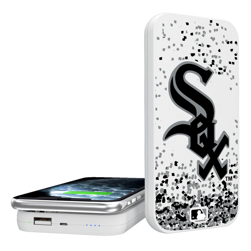 Chicago White Sox Confetti 5000mAh Portable Wireless Charger