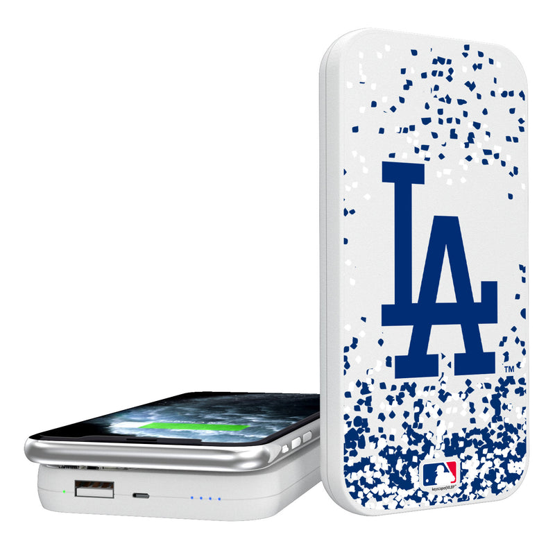 LA Dodgers Confetti 5000mAh Portable Wireless Charger