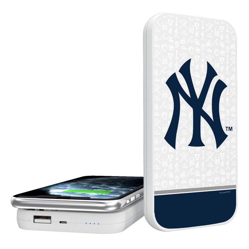 New York Yankees Memories 5000mAh Portable Wireless Charger