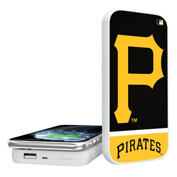 Pittsburgh Pirates Solid Wordmark 5000mAh Portable Wireless Charger