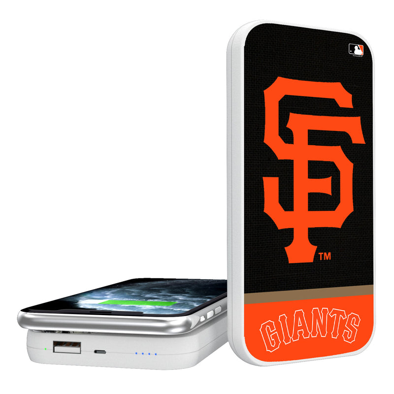 San Francisco Giants Solid Wordmark 5000mAh Portable Wireless Charger