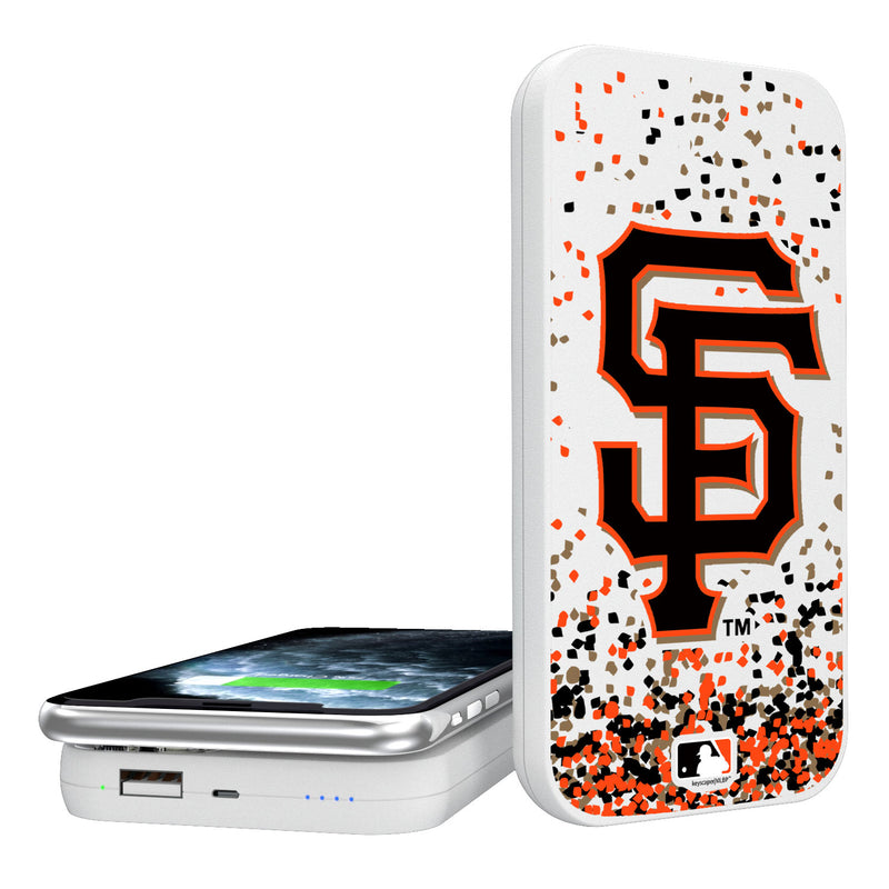 San Francisco Giants Confetti 5000mAh Portable Wireless Charger
