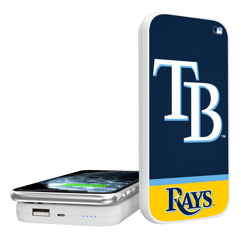 Tampa Bay Rays Solid Wordmark 5000mAh Portable Wireless Charger