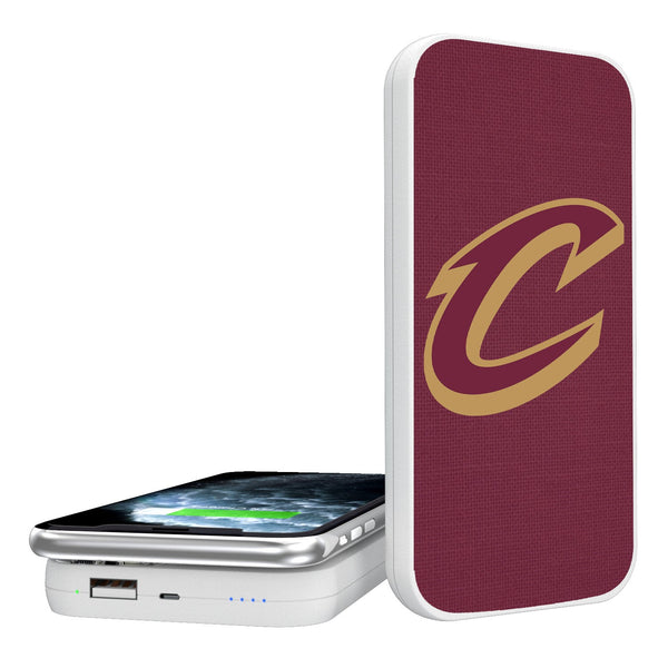 Cleveland Cavaliers Solid 5000mAh Portable Wireless Charger