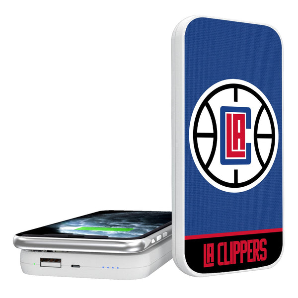 Los Angeles Clippers Solid Wordmark 5000mAh Portable Wireless Charger