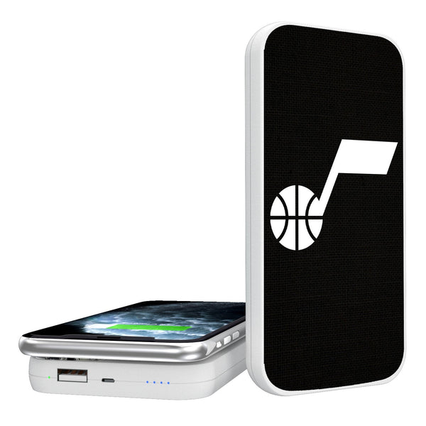 Utah Jazz Solid 5000mAh Portable Wireless Charger