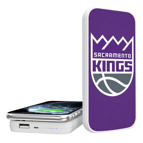 Sacramento Kings Solid 5000mAh Portable Wireless Charger