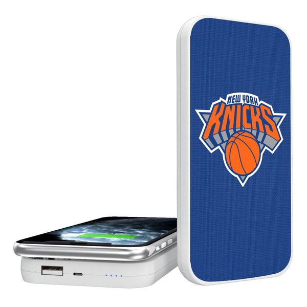 New York Knicks Solid 5000mAh Portable Wireless Charger