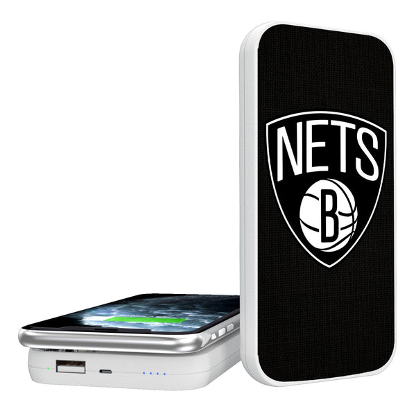 Brooklyn Nets Solid 5000mAh Portable Wireless Charger