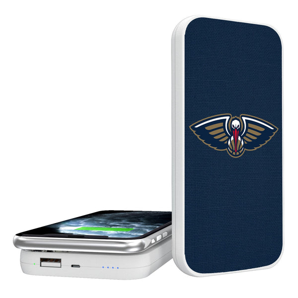 New Orleans Pelicans Solid 5000mAh Portable Wireless Charger