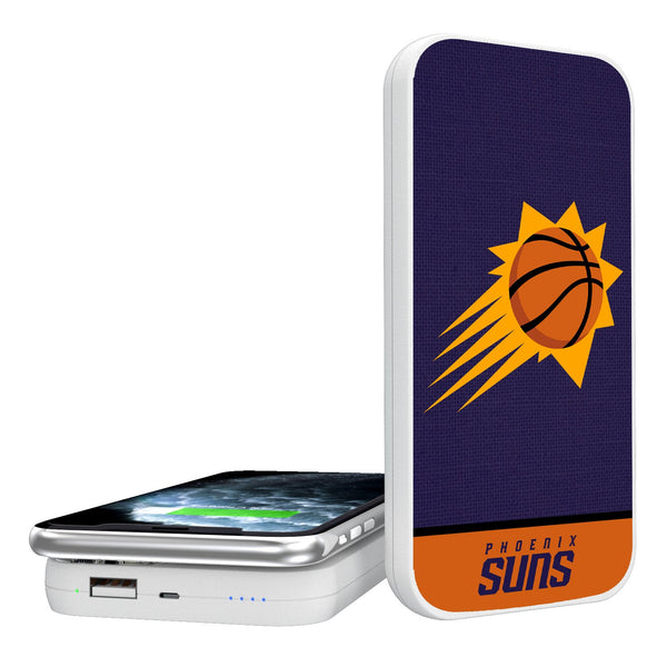 Phoenix Suns Solid Wordmark 5000mAh Portable Wireless Charger