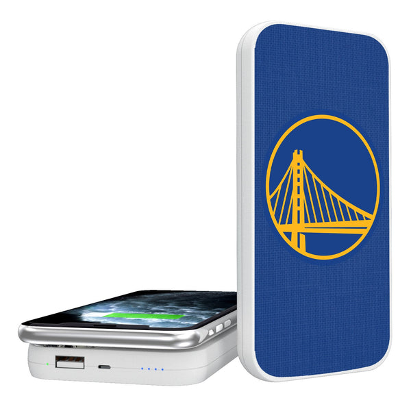 Golden State Warriors Solid 5000mAh Portable Wireless Charger