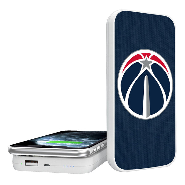 Washington Wizards Solid 5000mAh Portable Wireless Charger