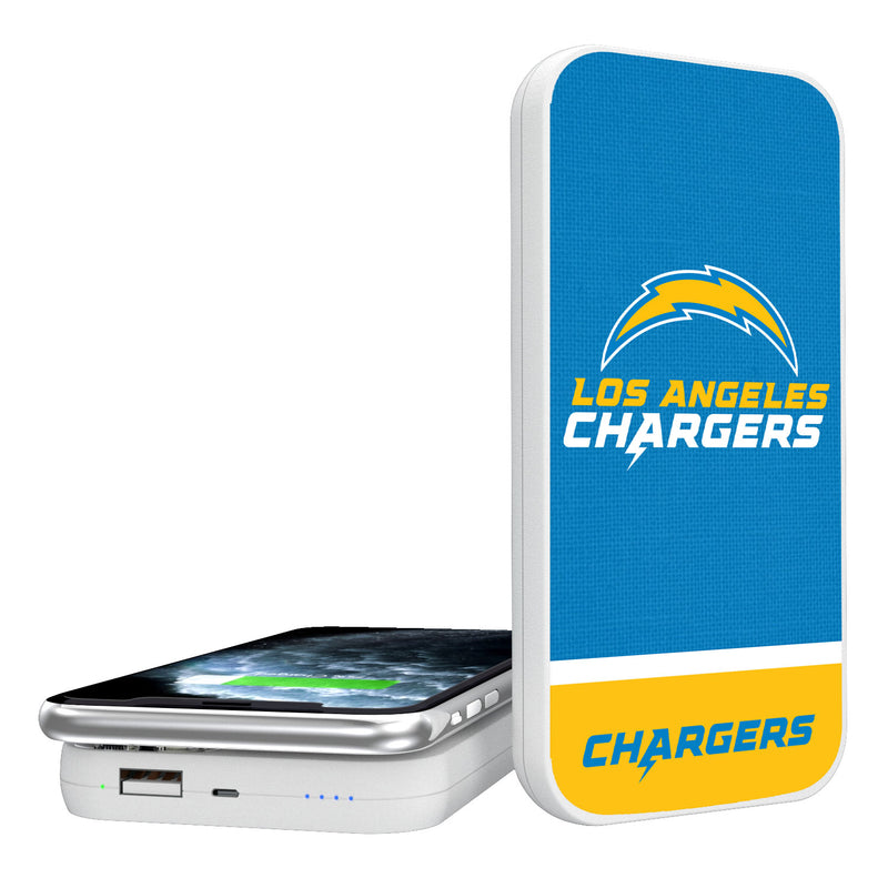 Los Angeles Chargers Solid Wordmark 5000mAh Portable Wireless Charger