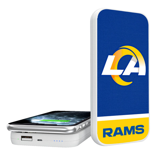 Los Angeles Rams Solid Wordmark 5000mAh Portable Wireless Charger