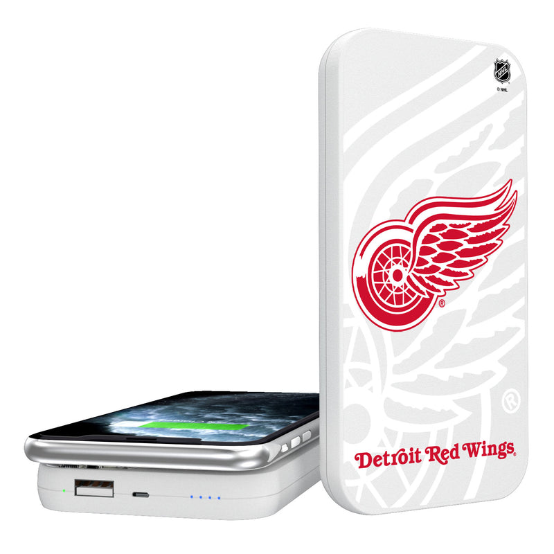 Detroit Red Wings Tilt 5000mAh Portable Wireless Charger