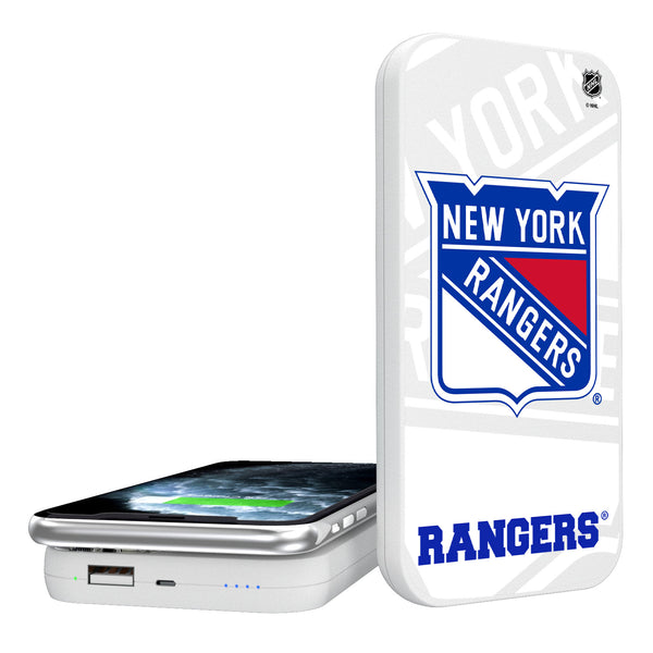 New York Rangers Tilt 5000mAh Portable Wireless Charger