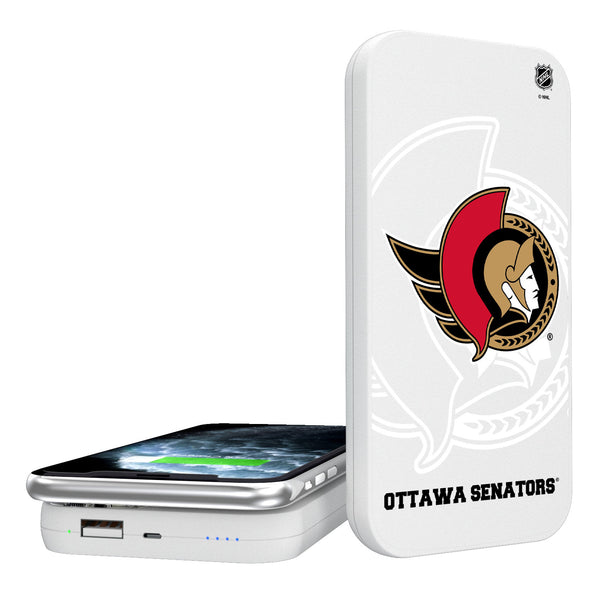 Ottawa Senators Tilt 5000mAh Portable Wireless Charger