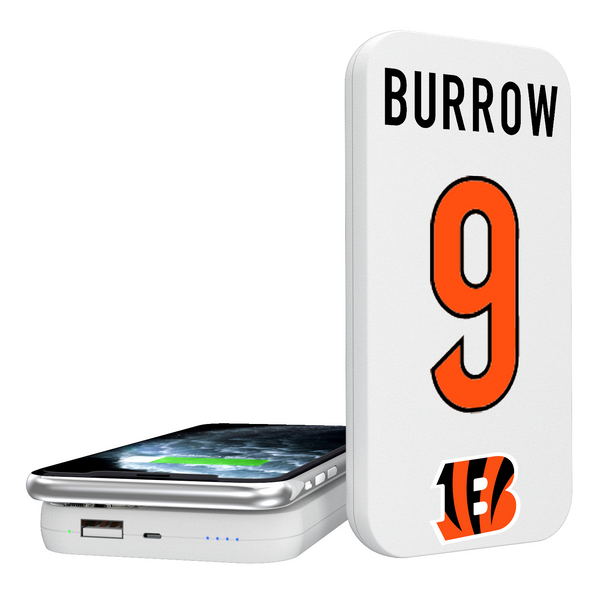 Joe Burrow Cincinnati Bengals 9 Ready 5000mAh Portable Wireless Charger