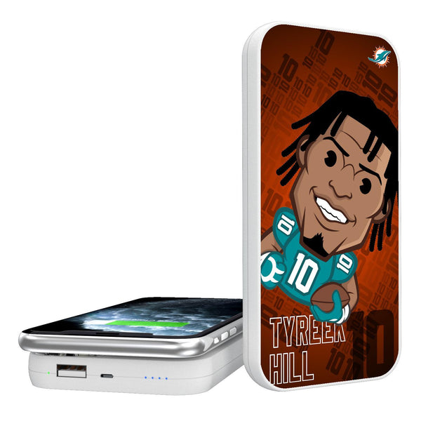 Tyreek Hill Miami Dolphins 10 Emoji 5000mAh Portable Wireless Charger