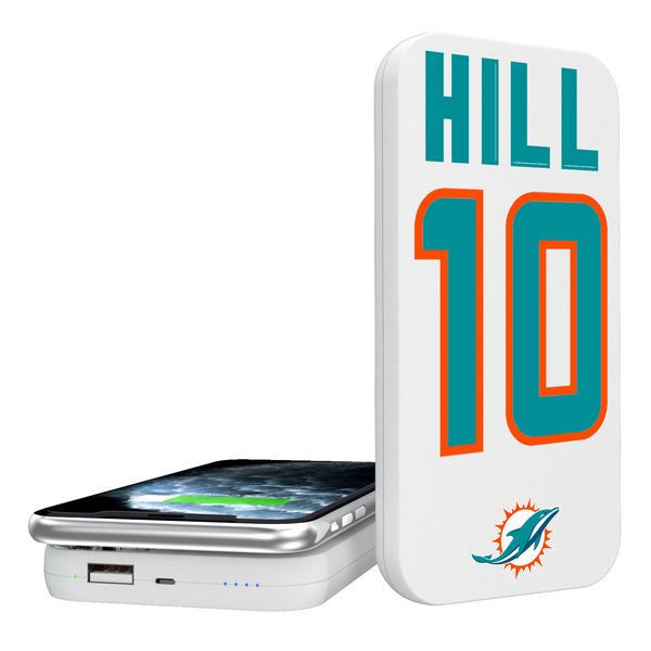 Tyreek Hill Miami Dolphins 10 Ready 5000mAh Portable Wireless Charger