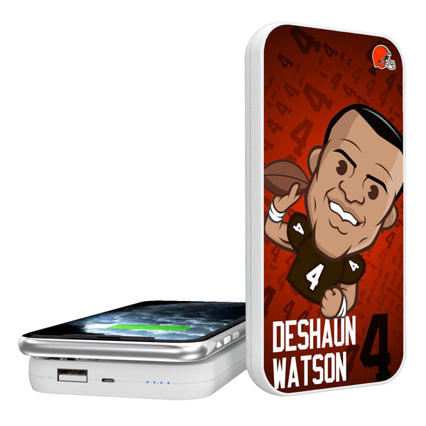 Deshaun Watson Cleveland Browns 4 Emoji 5000mAh Portable Wireless Charger
