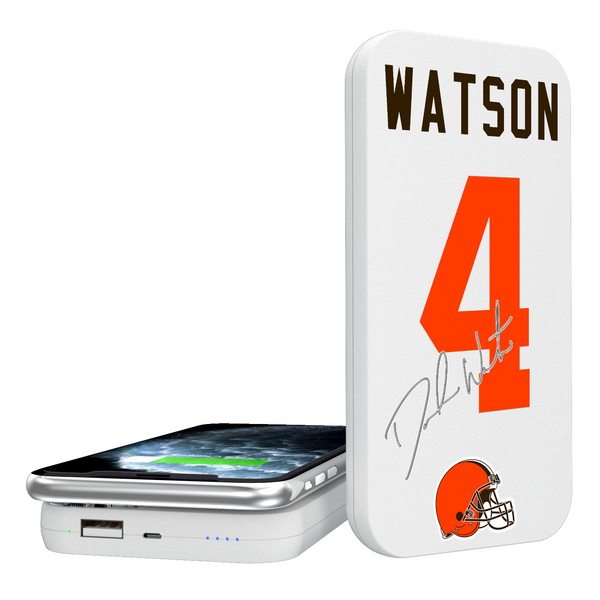 Deshaun Watson Cleveland Browns 4 Ready 5000mAh Portable Wireless Charger