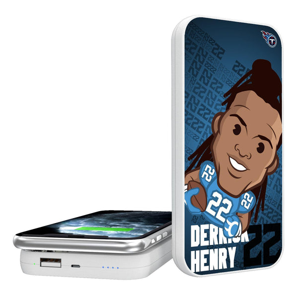 Derrick Henry Tennessee Titans 22 Emoji 5000mAh Portable Wireless Charger