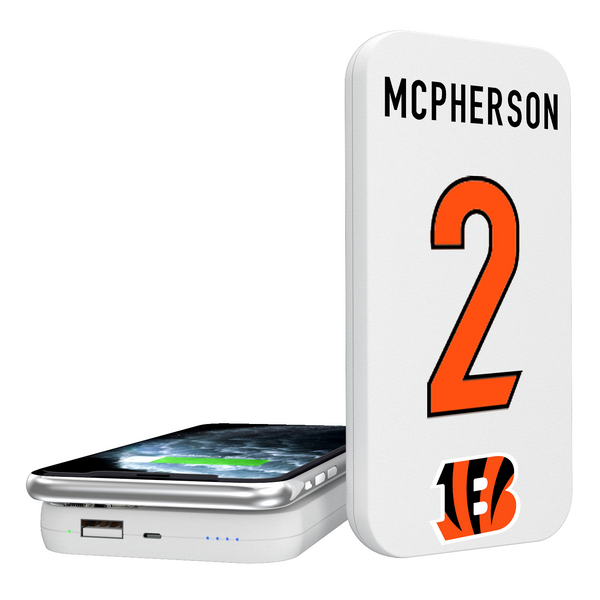 Evan McPherson Cincinnati Bengals 2 Ready 5000mAh Portable Wireless Charger