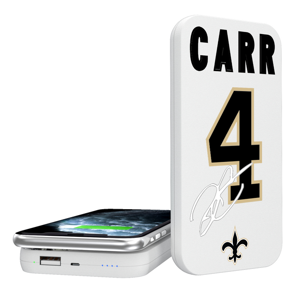 Derek Carr New Orleans Saints 4 Ready 5000mAh Portable Wireless Charger