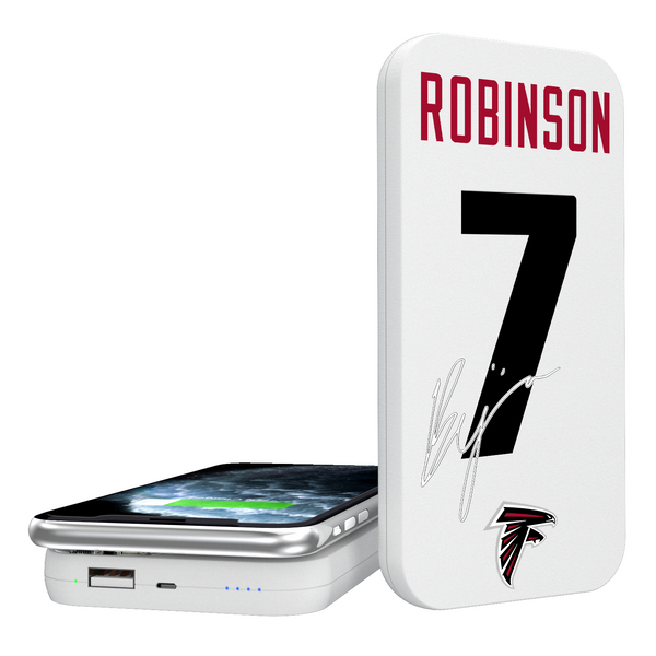 Bijan Robinson Atlanta Falcons 7 Ready 5000mAh Portable Wireless Charger