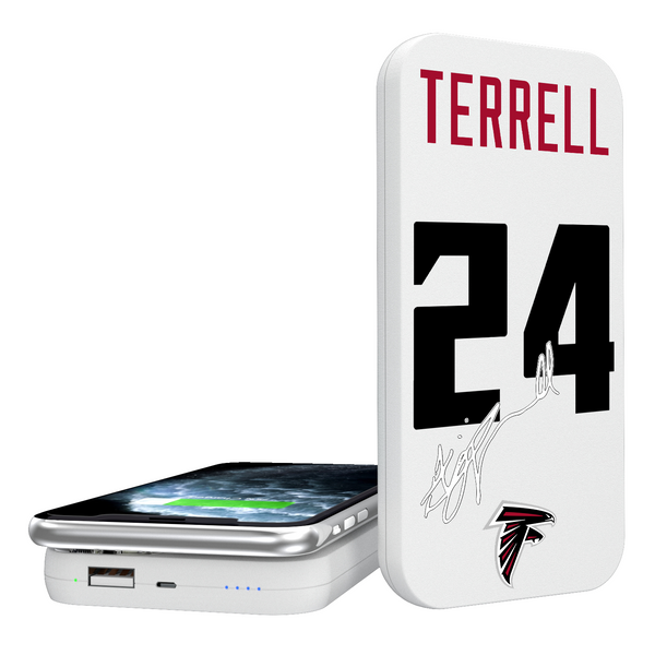 A.J. Terrell Atlanta Falcons 24 Ready 5000mAh Portable Wireless Charger