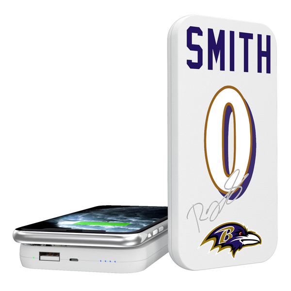 Roquan Smith Baltimore Ravens 0 Ready 5000mAh Portable Wireless Charger