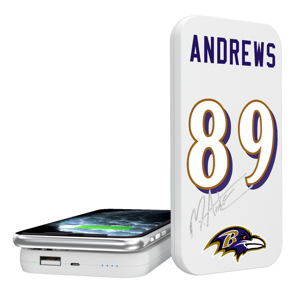 Mark Andrews Baltimore Ravens 89 Ready 5000mAh Portable Wireless Charger