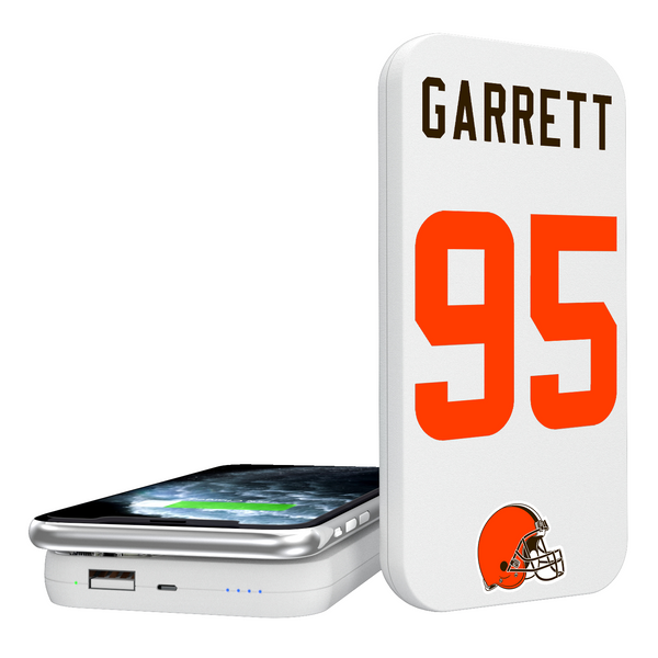 Myles Garrett Cleveland Browns 95 Ready 5000mAh Portable Wireless Charger