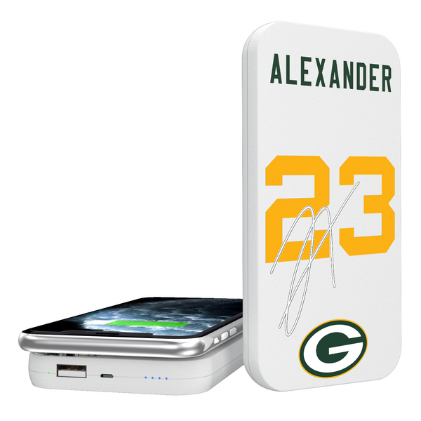 Jaire Alexander Green Bay Packers 23 Ready 5000mAh Portable Wireless Charger