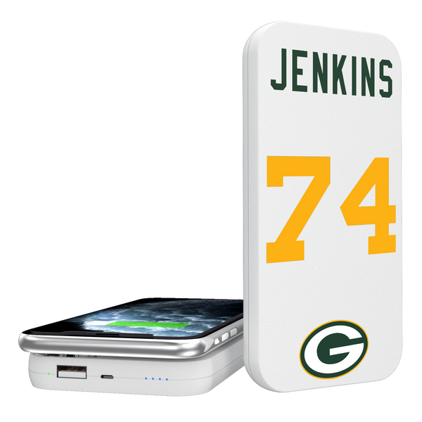 Elgton Jenkins Green Bay Packers 74 Ready 5000mAh Portable Wireless Charger