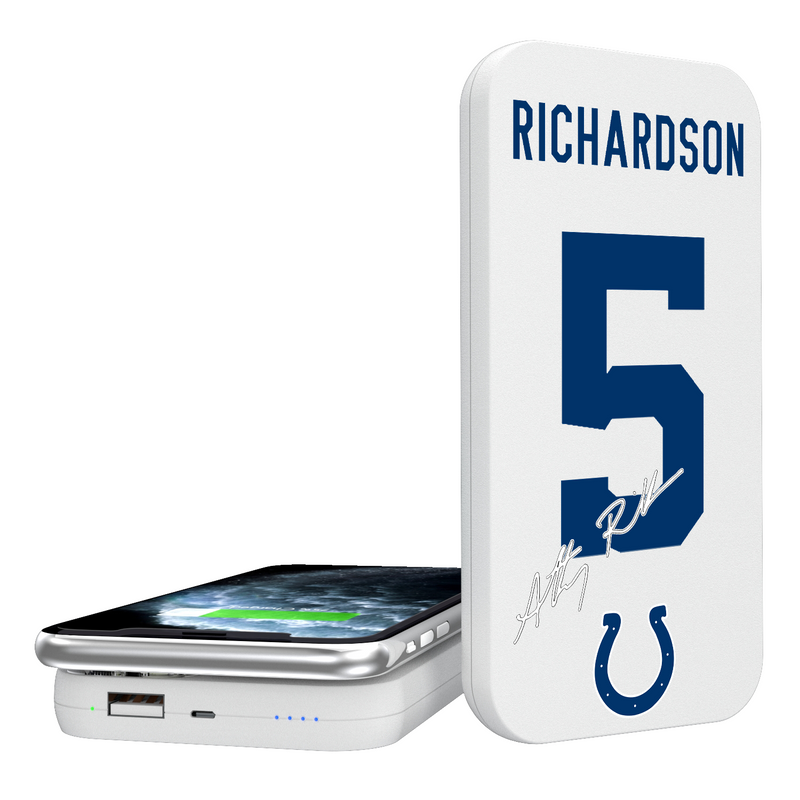 Anthony Richardson Indianapolis Colts 5 Ready 5000mAh Portable Wireless Charger